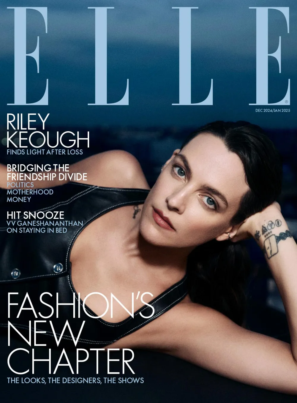 Riley Keogh Explains Why Lisa Marie Presley Nepo Baby Status Was Heartbreaking Cover Elle UK December 2024 January 2025