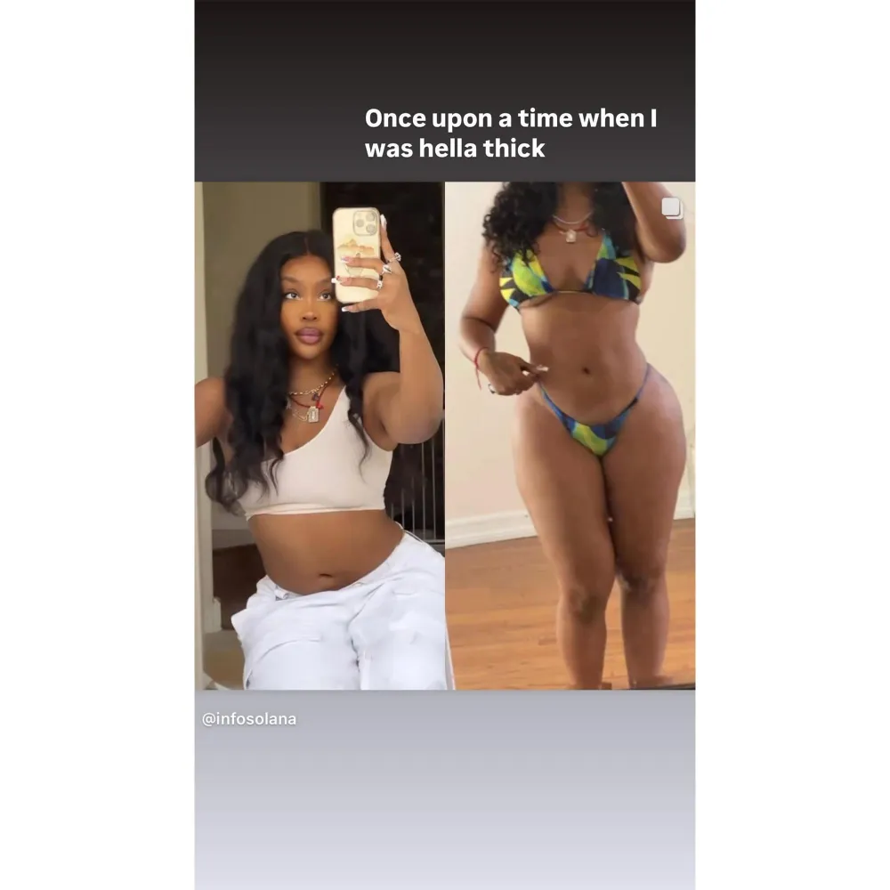 SZA Says She Used to be Hella Thick in a Bikini