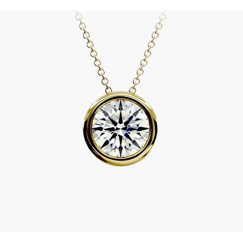 Bezel Diamond Pendant