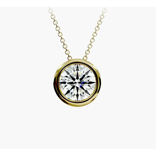 Bezel Diamond Pendant