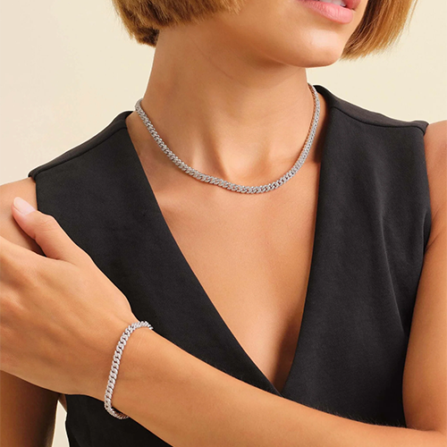 JAXXON Iced Out Cuban Set