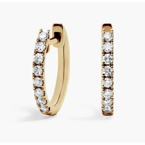 Blue Nile Petite Diamond Huggie Earrings