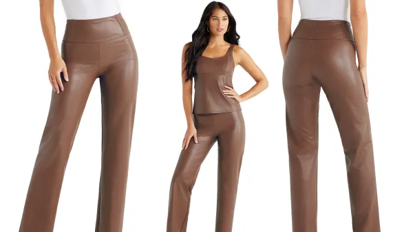 Sofia Jeans faux leather pants