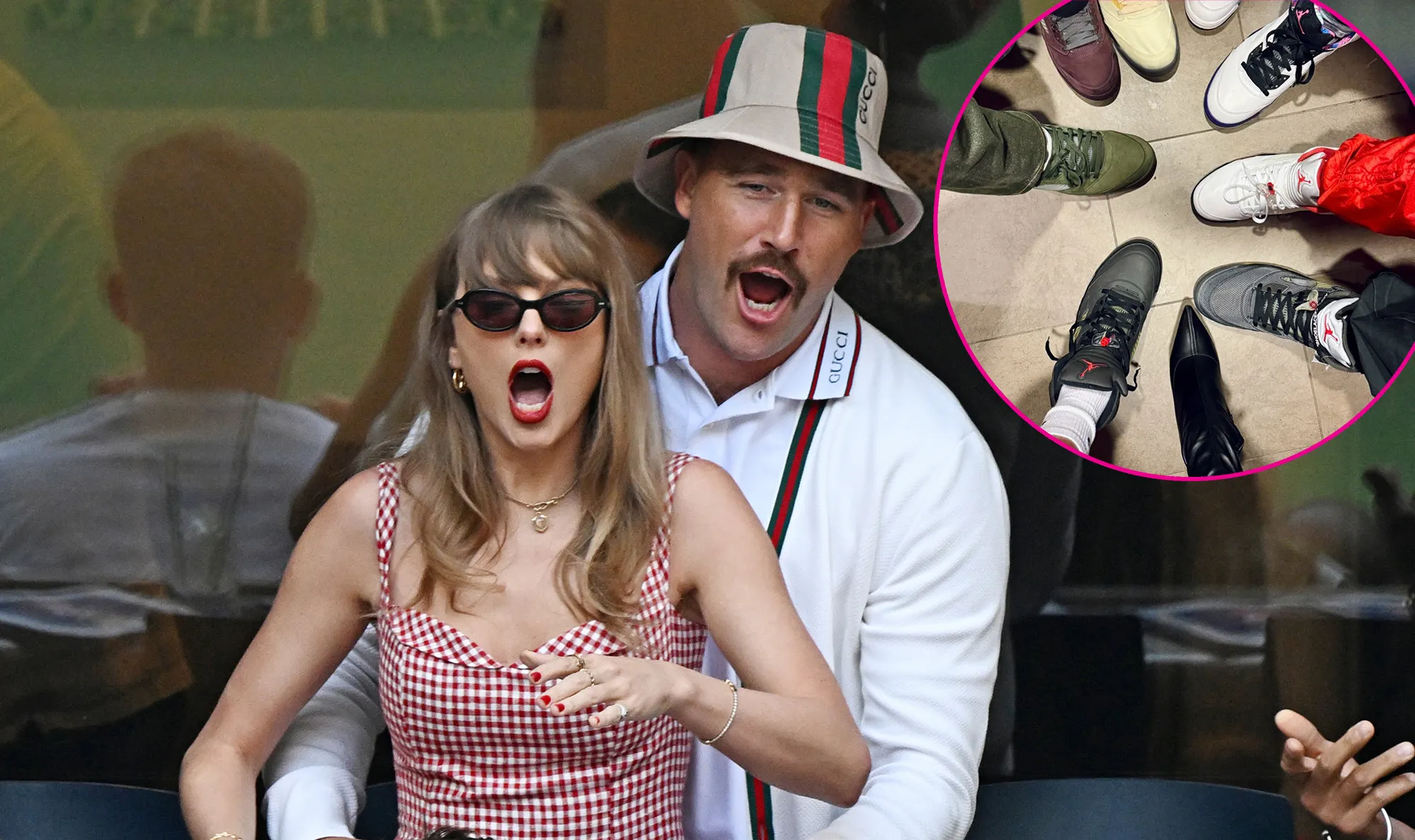 Taylor Swift Joins Travis Kelce Squad in Game Day Pic