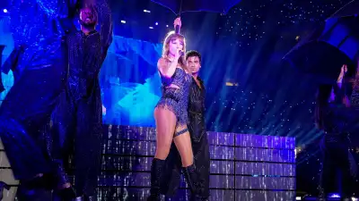 Taylor Swift Pretends to Throw Football in the Middle of 'Midnight Rain' Dance at 'Eras Tour' Show