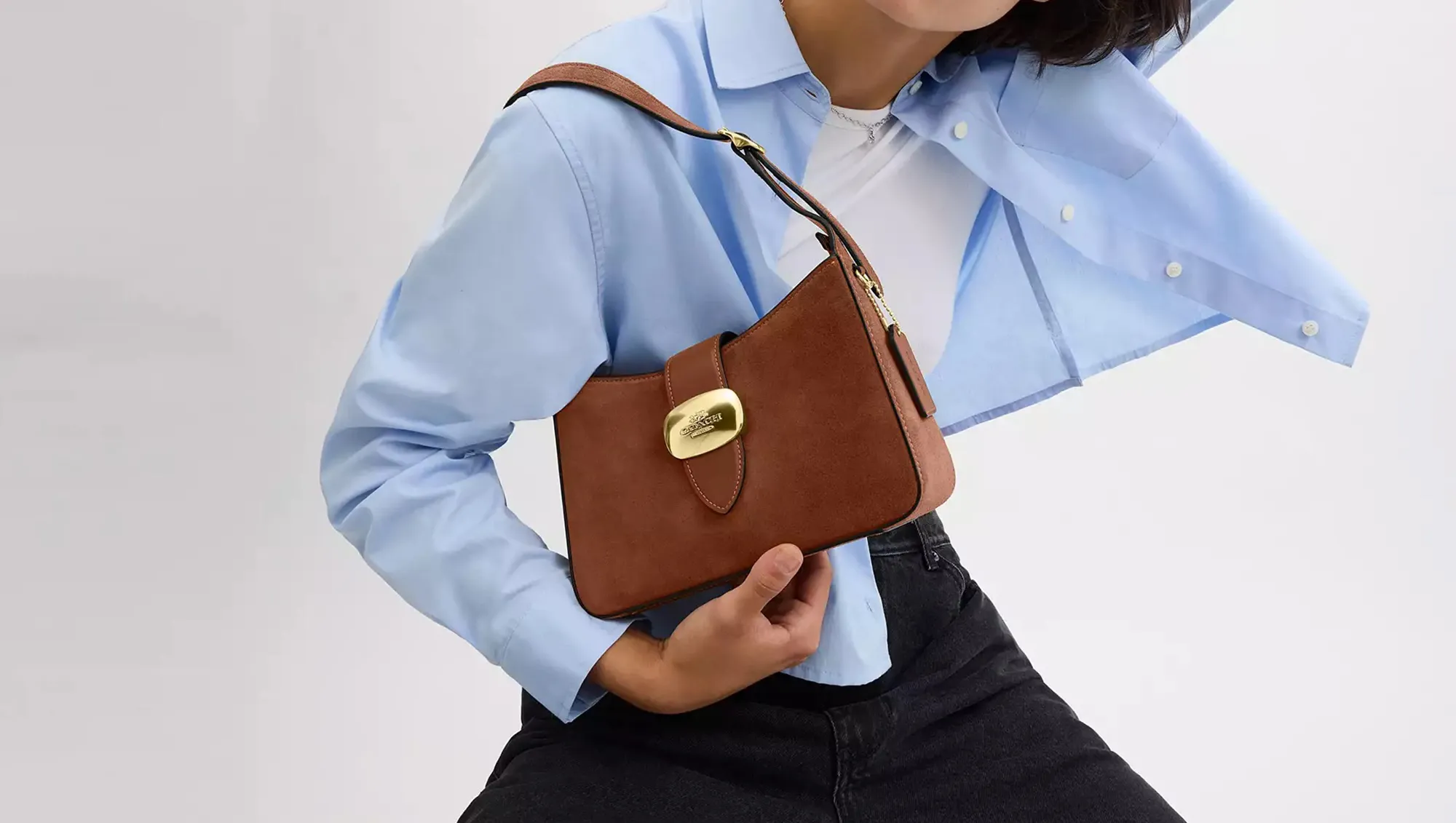 Coach Outlet Suede Bags on Sale