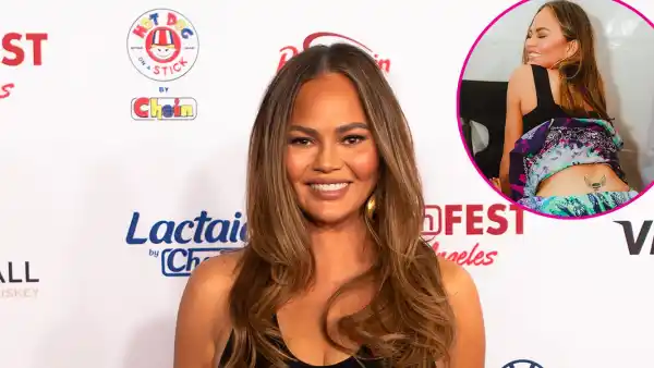 Chrissy Teigen Shows Off Temporary Tattoo John Legend Jokes Its Not a Tramp Stamp