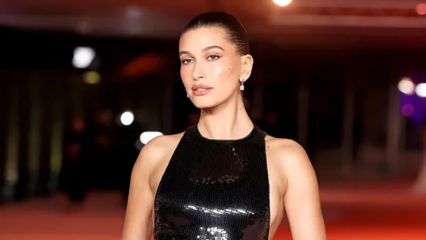 LOS ANGELES, CALIFORNIA - DECEMBER 03: Hailey Bieber attends the 3rd Annual Academy Museum Gala at Academy Museum of Motion Pictures on December 03, 2023 in Los Angeles, California. (Photo by Rodin Eckenroth/GA/The Hollywood Reporter via Getty Images)