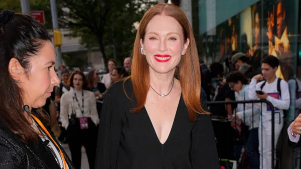Julianne Moore is seen on October 4, 2024 in New York City.