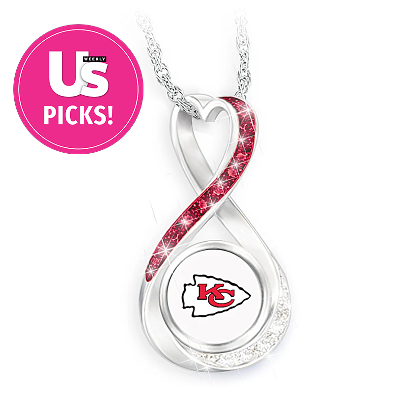 Bradford Exchange Kansas City Chiefs Forever Infinity Pendant Necklace