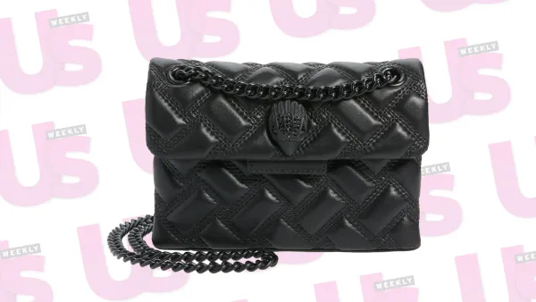 Kylie Jenner black Kurt Geiger crossbody bag