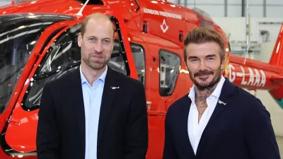 Prince William, David Beckham Look Dapper During Royal Charity Visit