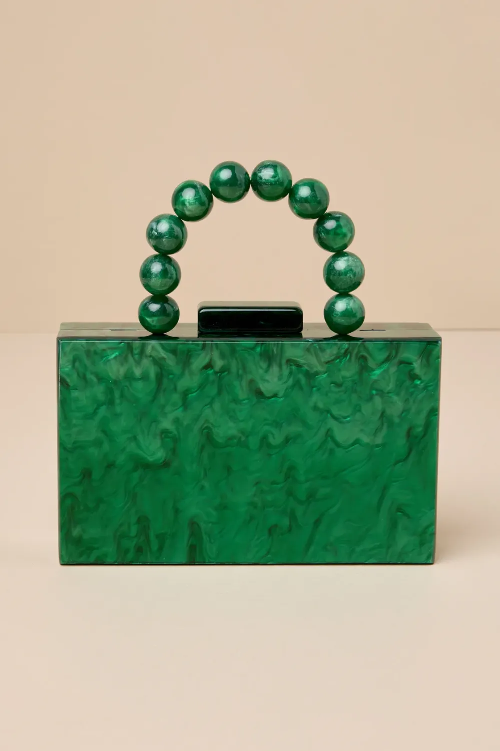 marble acrylic box clutch
