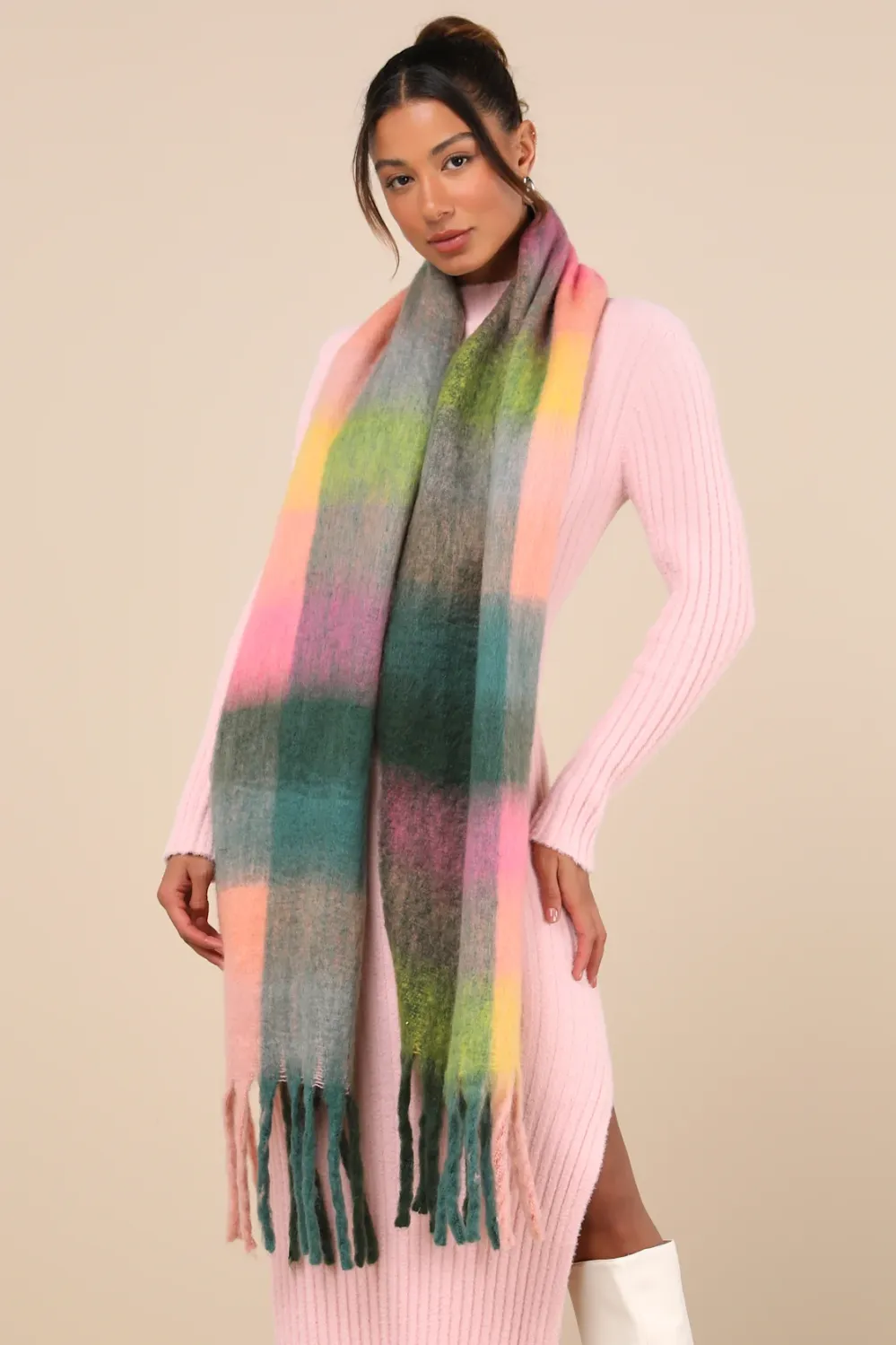 multi-colored scarf