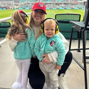 Pregnant Brittany Mahomes Snuggles Kids Sterling and Bronze at KC Current Soccer Game