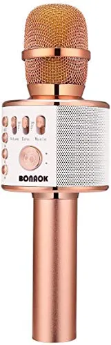 BONAOK Wireless Bluetooth Karaoke Microphone