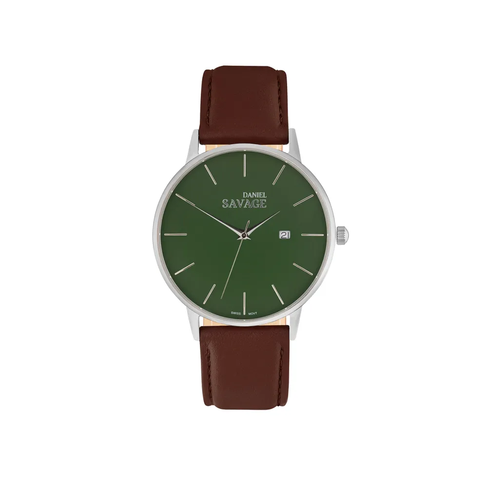 sage silver watch