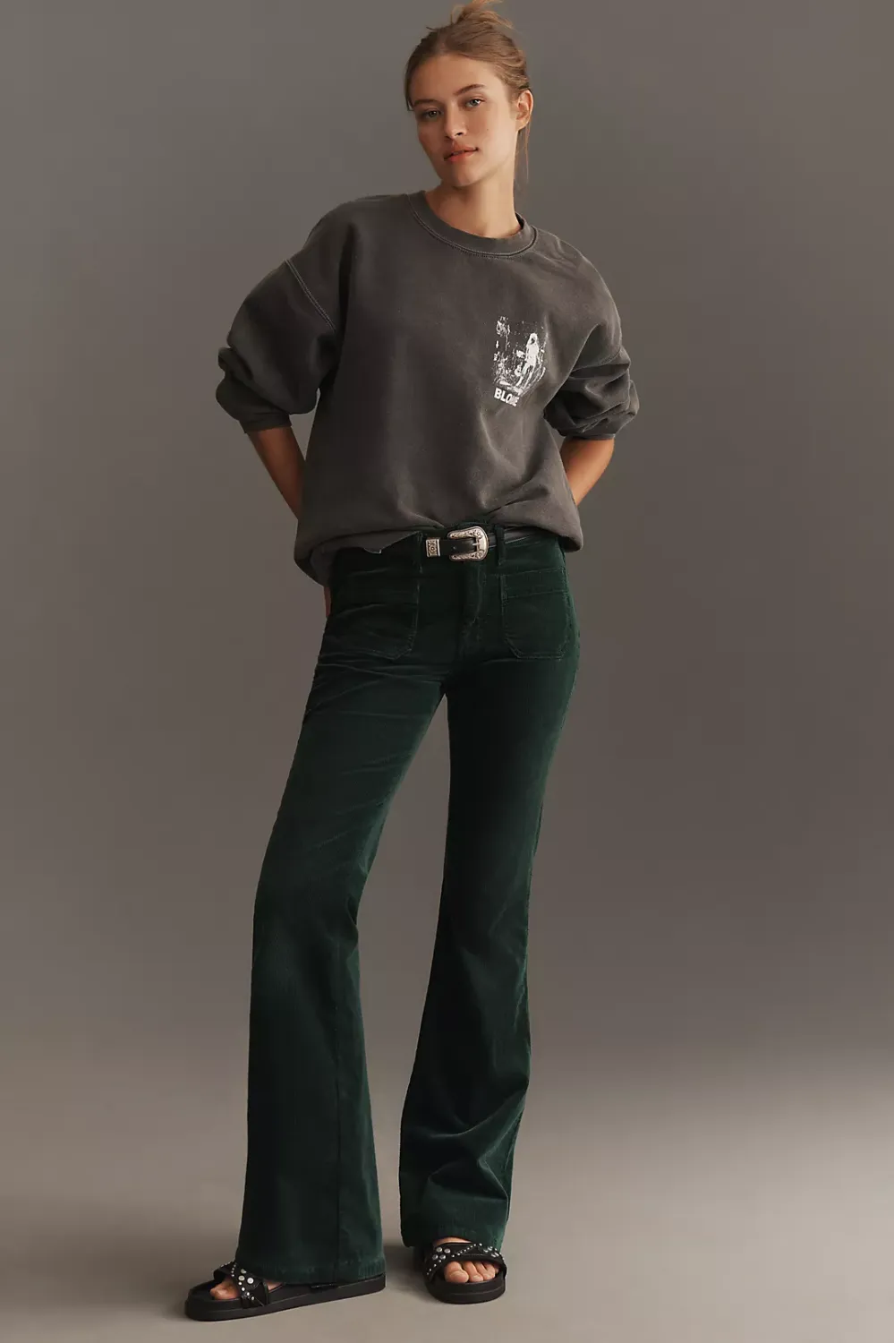 corduroy flare jeans