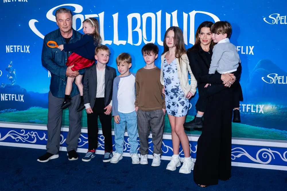 Alec Baldwin and Wife Hilaria Bring 6 of 7 Kids to Spellbound Red Carpet Premiere in NYC