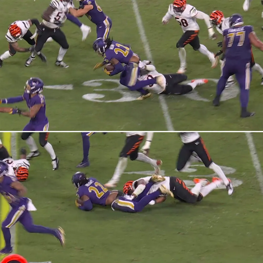 Baltimore Ravens Derrick Henry Gets Pantsed