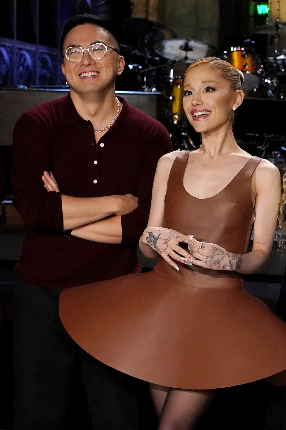 Bowen Yang Apologizes to Ariana Grande for Opening His Mouth Too Much During &lsquo;SNL&rsquo; Kiss