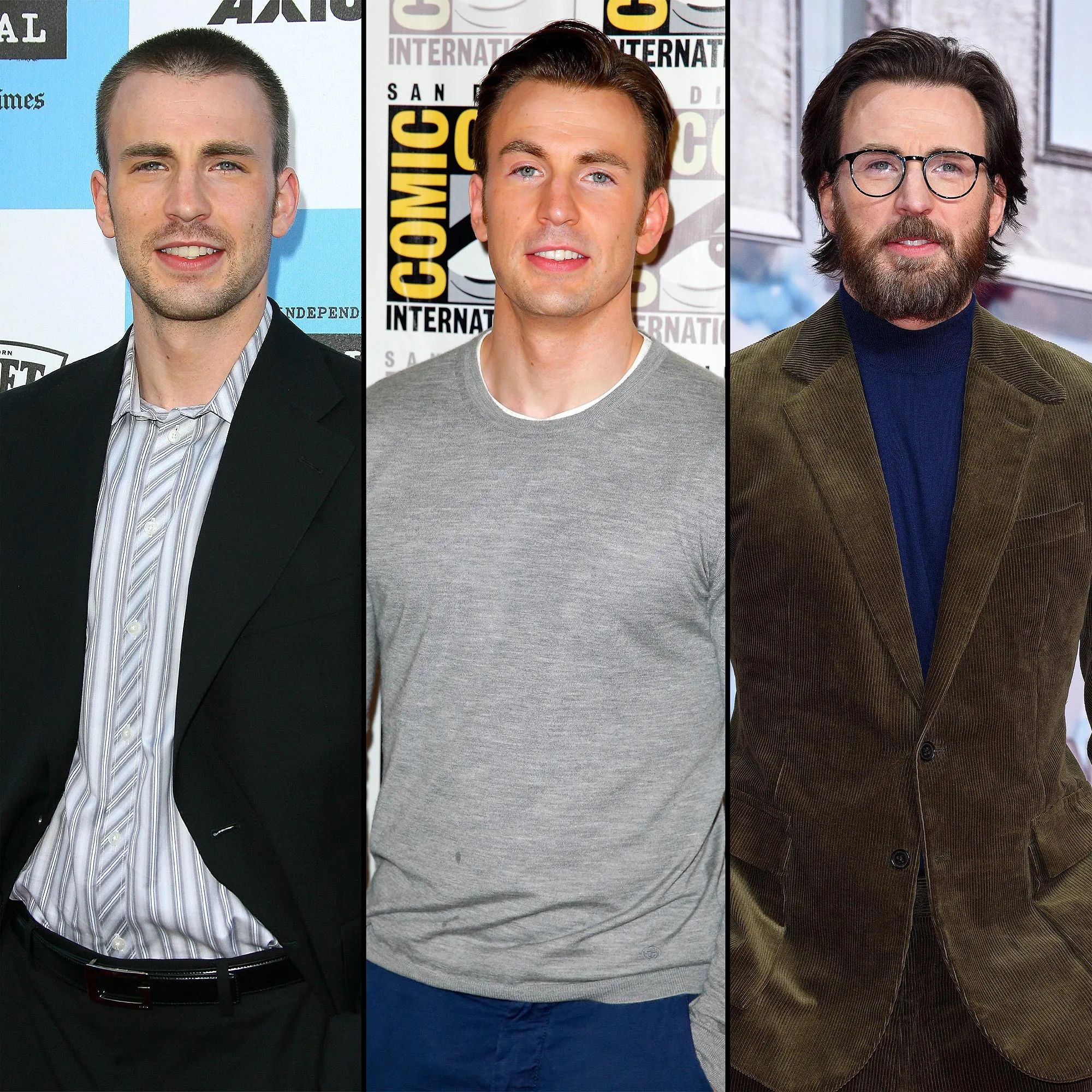 Breaking Down Chris Evans Facial Hair Transformation Over the Years