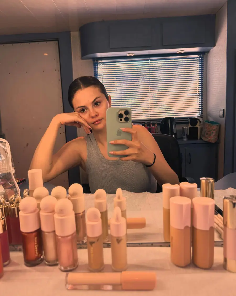 Celeb Makeup Free Moments of 2024 Nov7 Selena Gomez