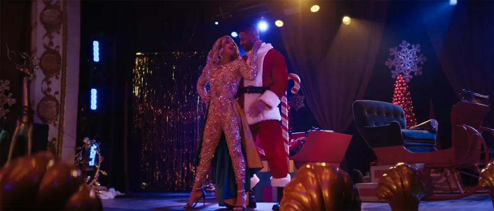 Christina Milian and Devale Ellis Break Down Drag Queen Lip Sync Battle in Meet Me Next Christmas