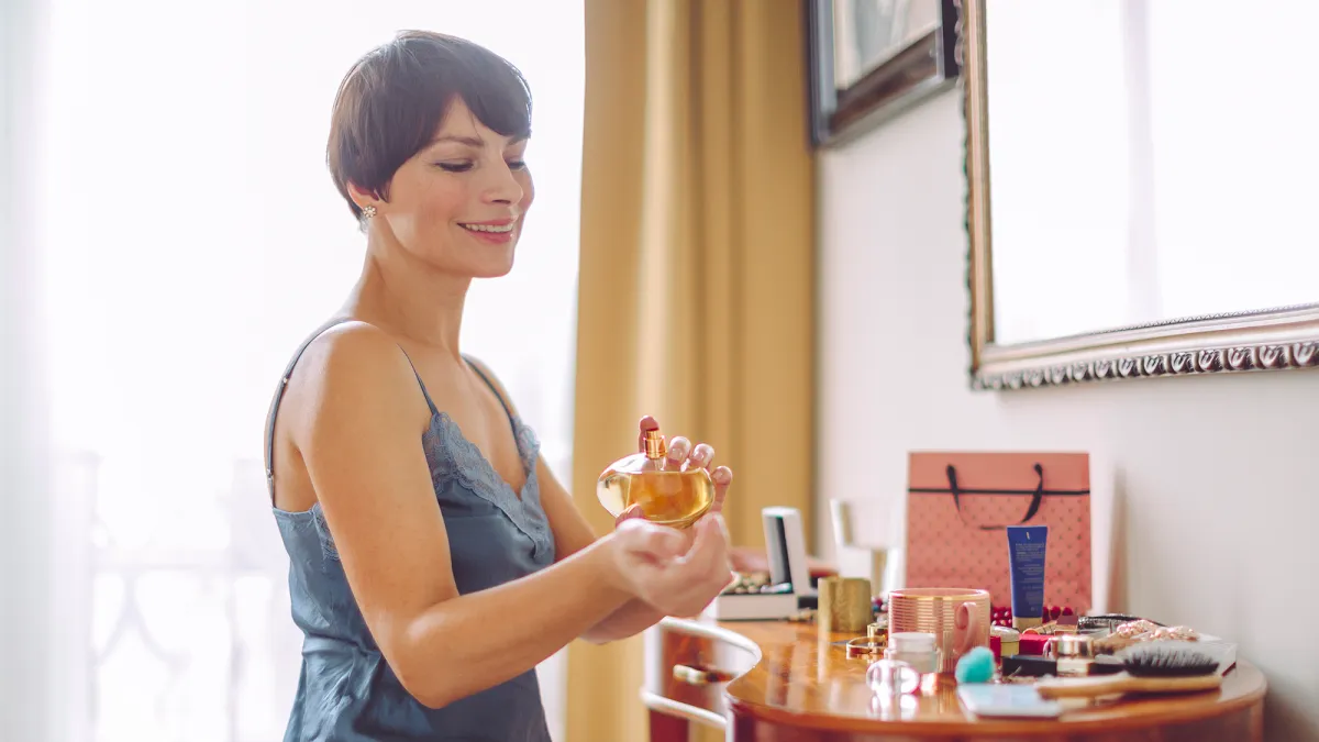 Beautiful woman at home