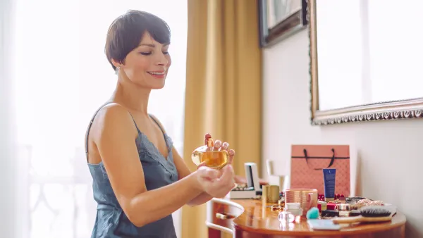 Beautiful woman at home