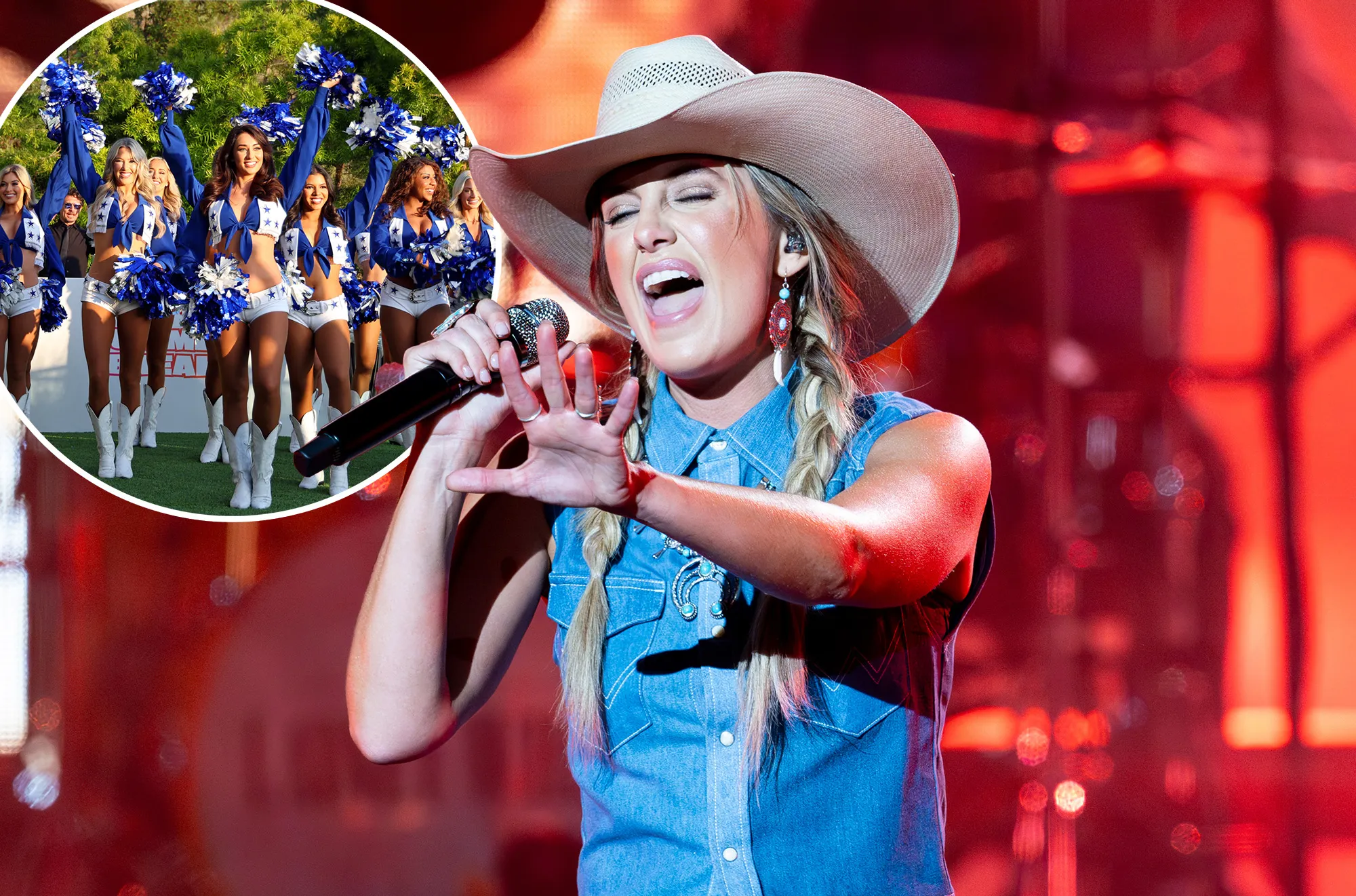Dallas Cowboys Cheerleaders Slay Thanksgiving 2024 Halftime Show With Lainey Wilson