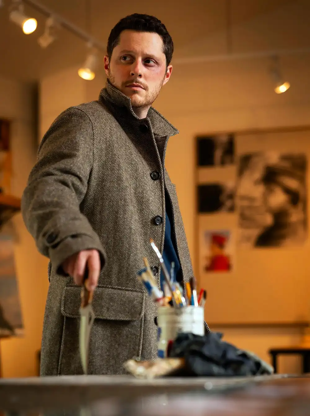 EXCL Schitt s Creek Fans Can See Noah Reid Back at His Most Wholesome on Murder in a Small Town