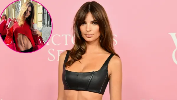 Emily Ratajkowski Flaunts Abs in Super Cutout Sweater