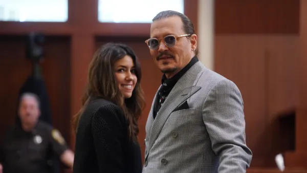 Camille Vasquez and Johnny Depp