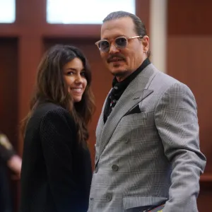 Camille Vasquez and Johnny Depp