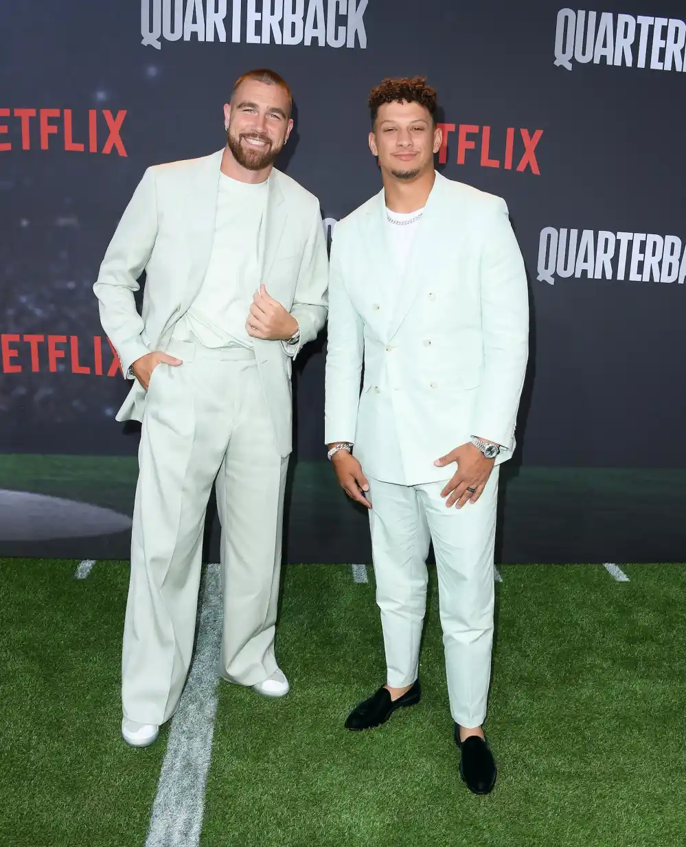 Travis Kelce and Patrick Mahomes