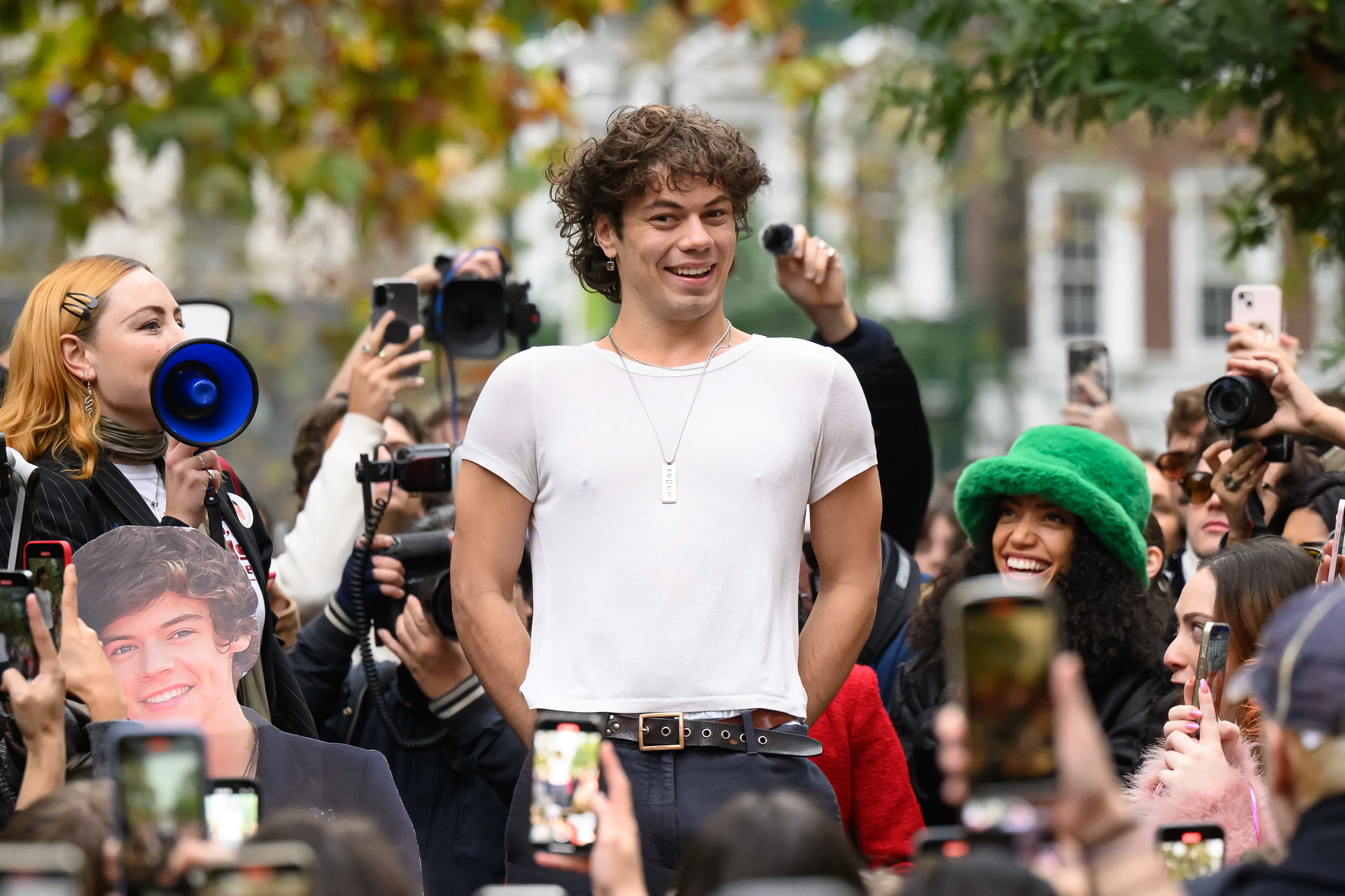 Harry Styles Lookalikes Gather In Soho Square For Competition