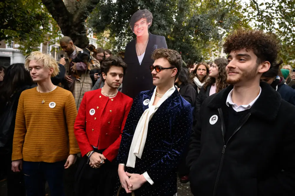 Harry Styles Lookalikes Gather In Soho Square For Competition