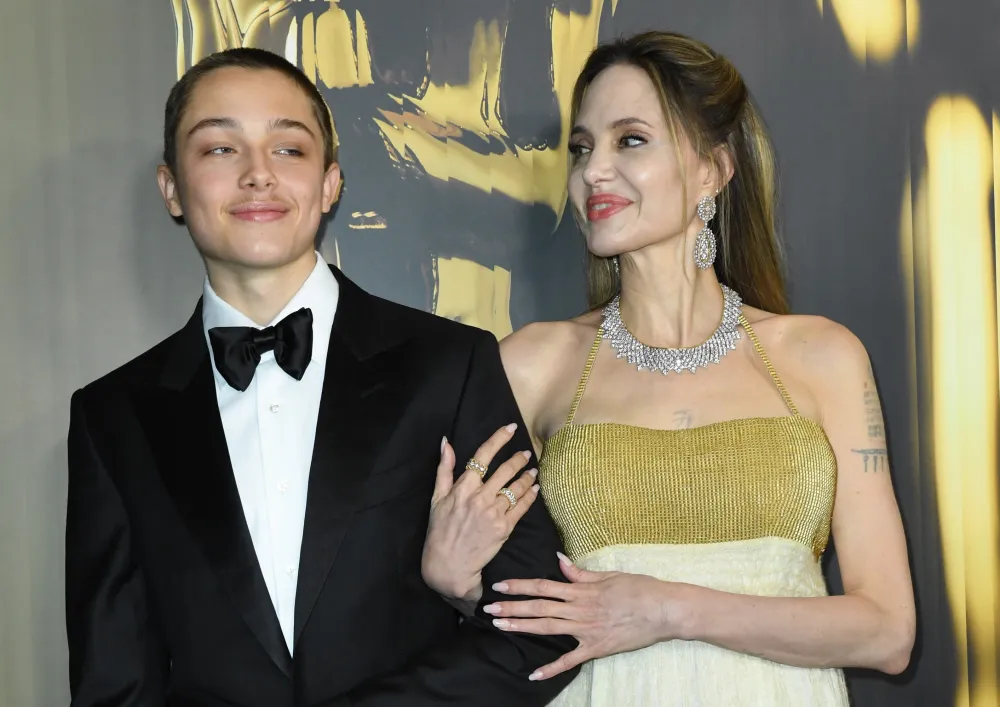 Knox and his mom, Angelina Jolie