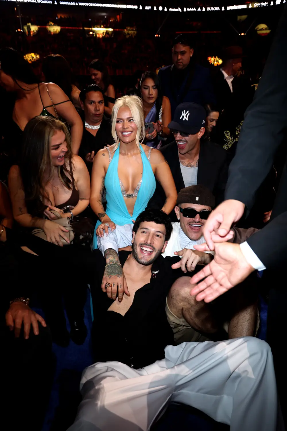 Karol G, Sebasti&aacute;n Yatra, Feid y Kapo.