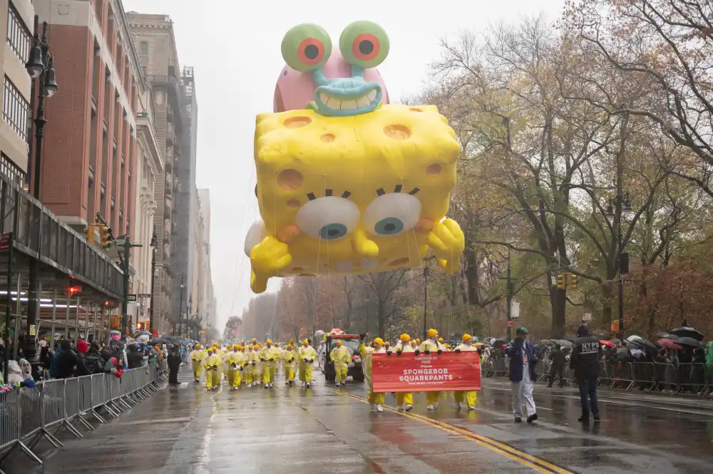 Bob Esponja en el Macy's Parade, 2024.