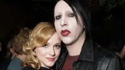 Evan Rachel Wood and Marilyn Manson