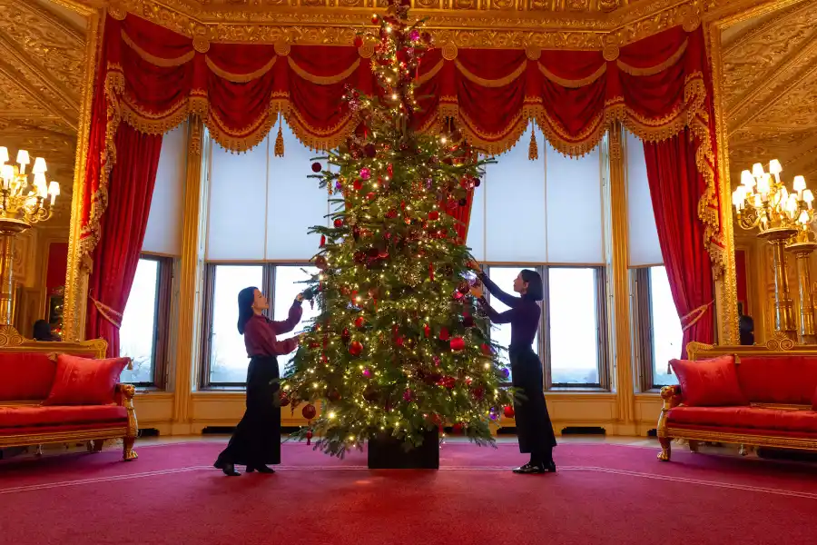 Go Inside the Palace Christmas Decorations 2024