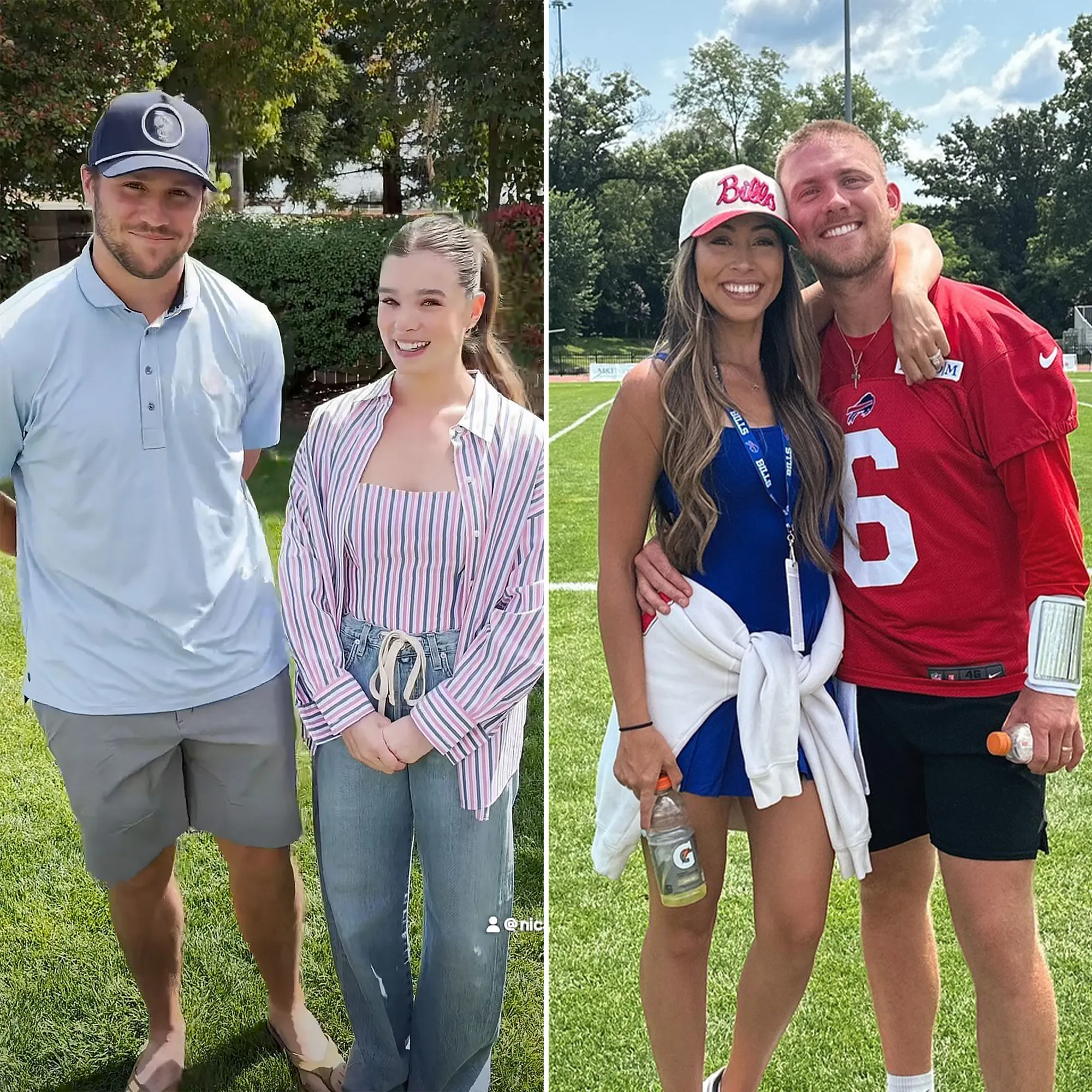 Hailee Steinfeld and Josh Allen Accurately Predict Sex of His Teammate Shane Buechele