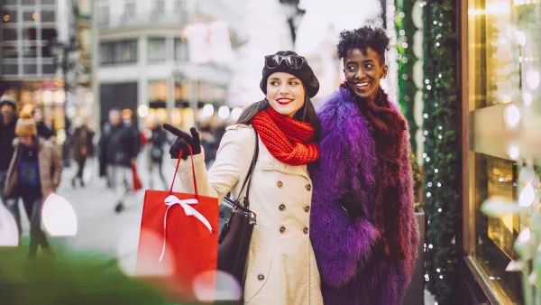 Friends are buying Christmas presents