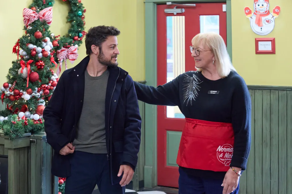 Holiday Touchdown A Chiefs Love Story Stars Gush Over Donna Kelces Cameo