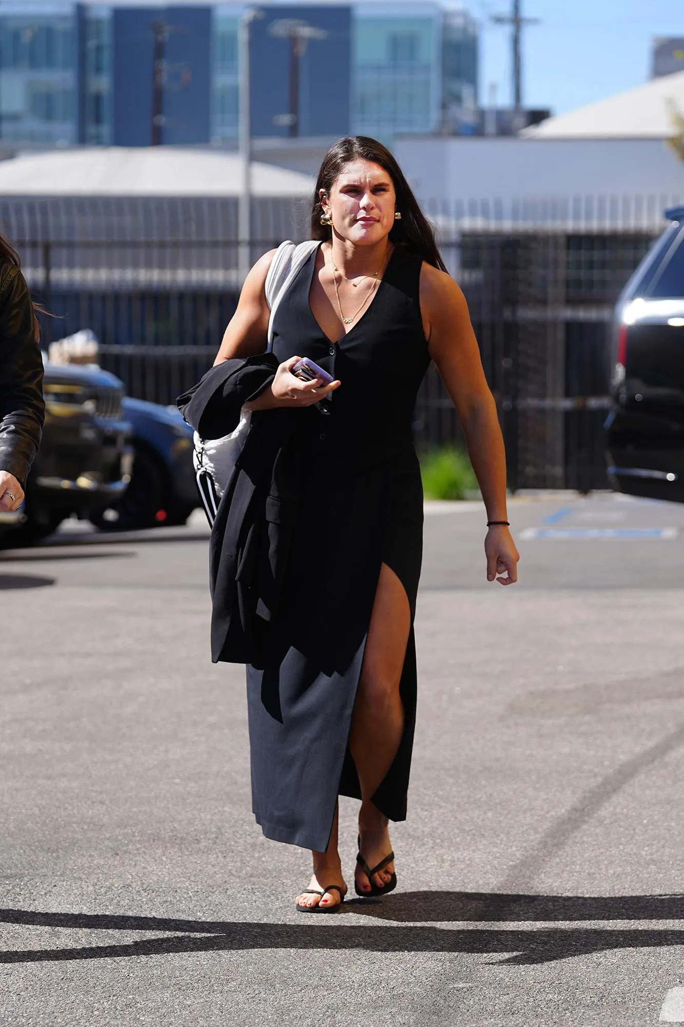 Ilona Maher Arrives in Classy Revenge Dress at DWTS Rehearsals After Low Scores