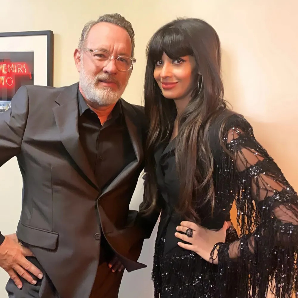Tom Hanks Jameela Jamil Thanksgiving 2024