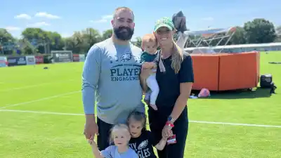 Jason Kelce Jokes Pregnant Wife Kylie Kelce Is Preparing for Baby No 4