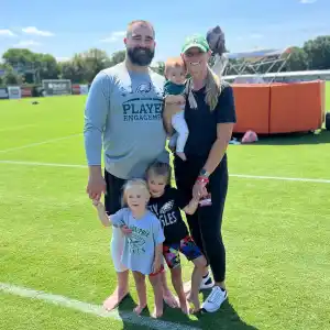 Jason Kelce Jokes Pregnant Wife Kylie Kelce Is Preparing for Baby No 4